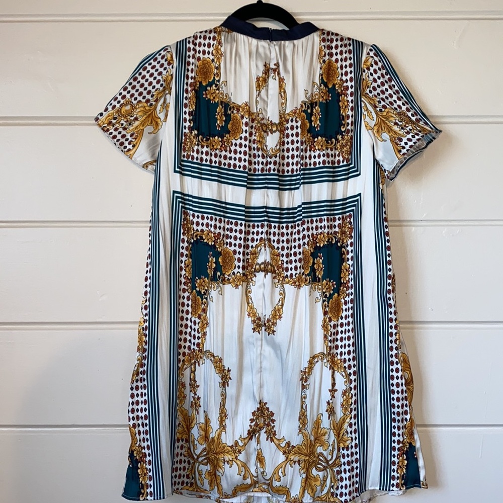 Zara Baroque Pleated Girls Dress  Size 13-14 - Picture 4 of 7